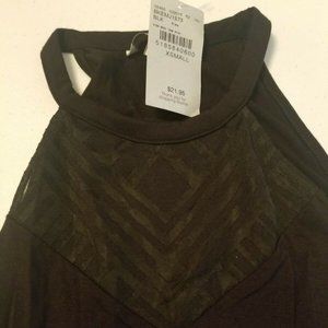 BKE XS Black Sleeveless Top New With Tags